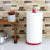Home Basics Enamel Coated Steel Paper Towel Holder, Red - Red