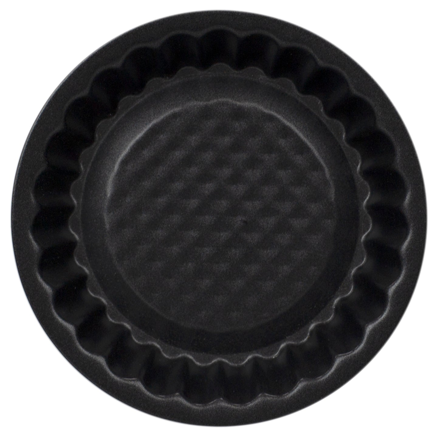 Home Basics Non-Stick Quick Release Steel Mini Bakeware Pan, Tart - Black