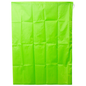 Home Basics Nylon Laundry Bag with Drawstring Closure - Green