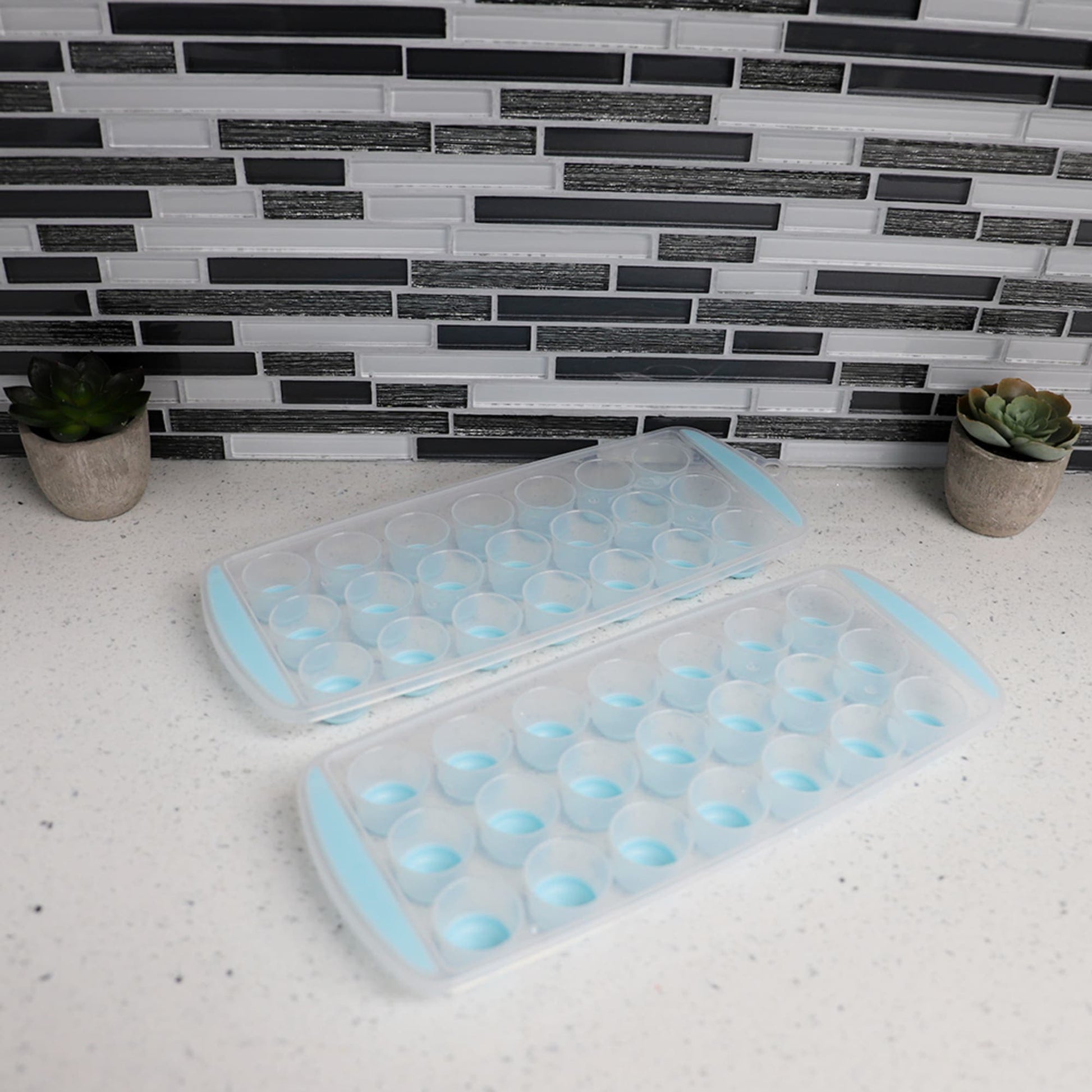 Plastic Ice Cube Tray Package Of 5