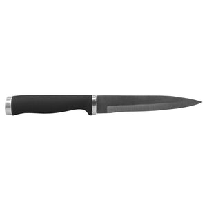 Soft Grip  12 Piece Knife Set with Sheaths, Black