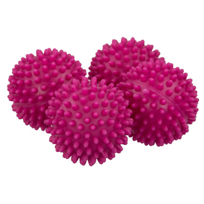 Home Basics Brights Collection Dryer Balls, (Pack of 4), Pink - Pink