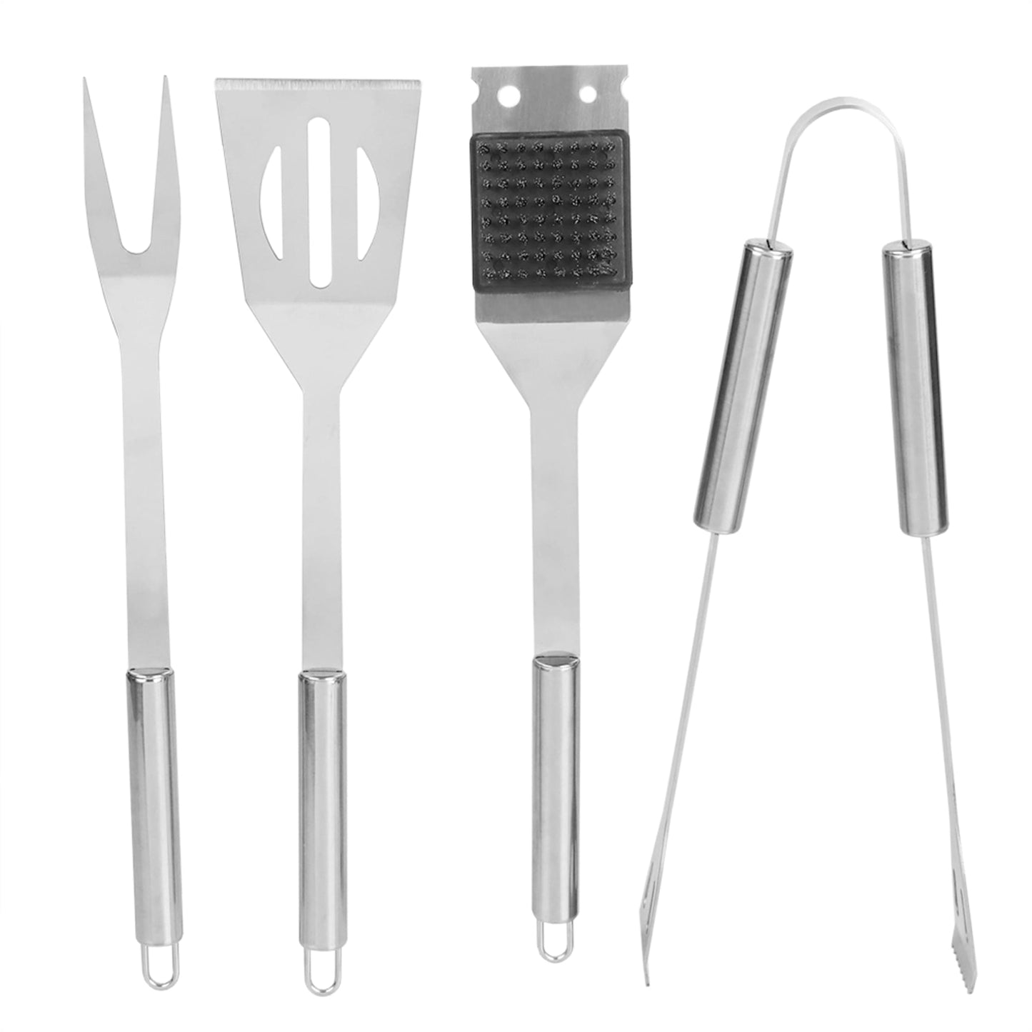 4 Piece Stainless Steel BBQ Tool Set