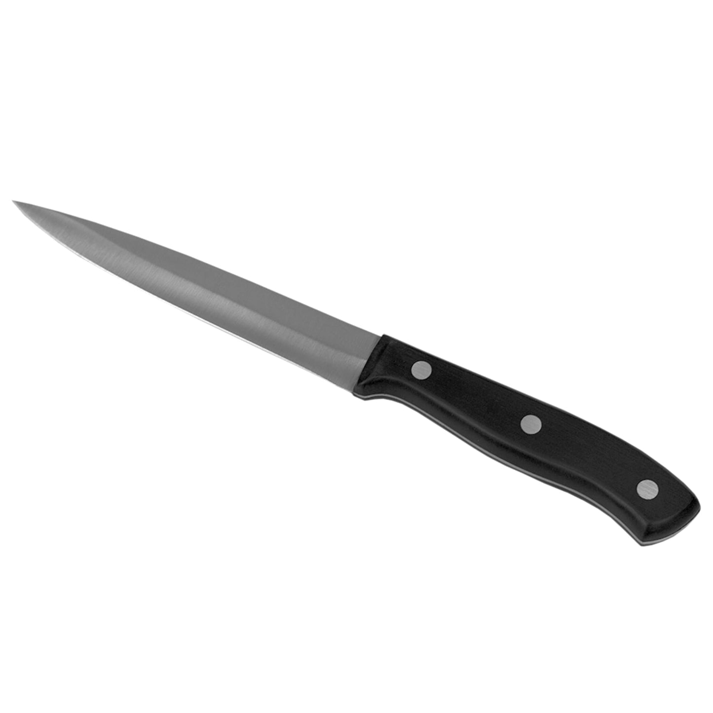 5" Stainless Steel Utility Knife with Contoured Bakelite Handle, Black