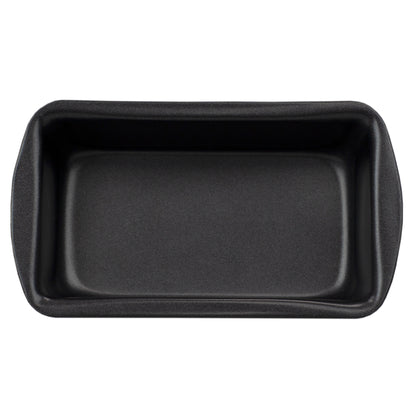 Home Basics Non-Stick Quick Release Steel Mini Bakeware Pan, Loaf - Black