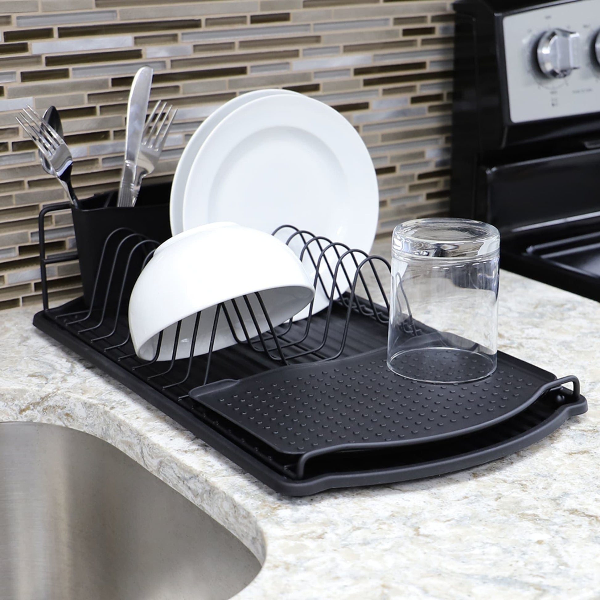 Black Wire Dish Rack Sold by at Home