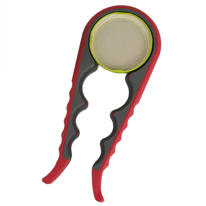 Plastic Multi-Function Jar Opener, Red