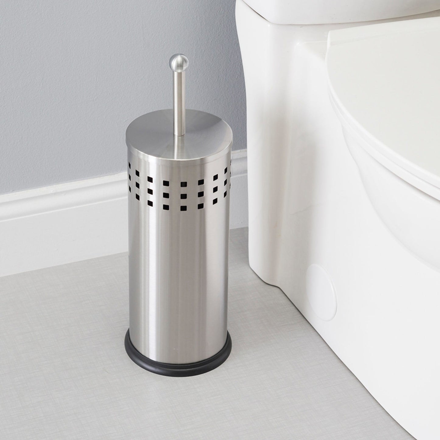 Brushed Stainless Steel Toilet Plunger