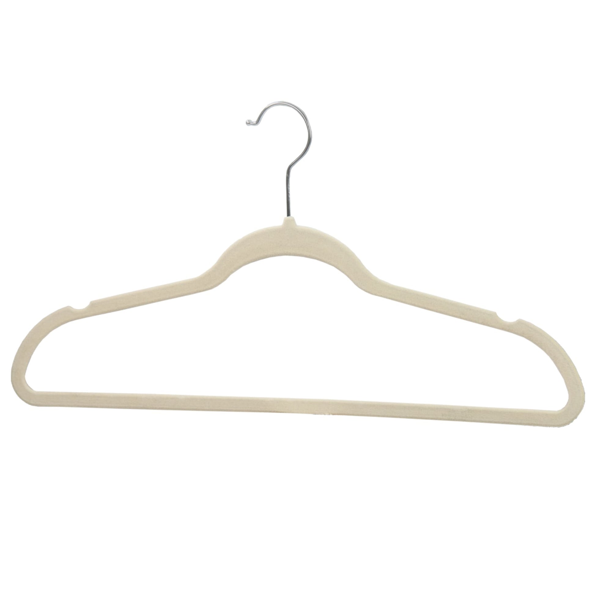 HomeIT Velvet Hangers 30 Pack Slim Clothes Hangers - Ivory