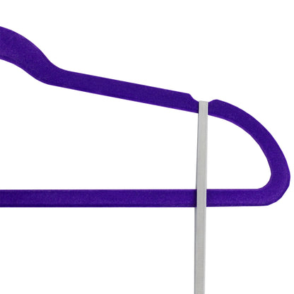 Velvet Hanger, (Pack of 10), Purple