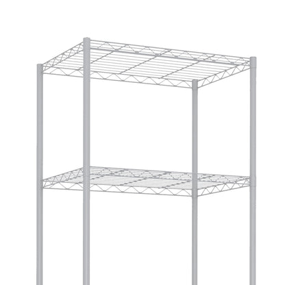 5  Tier Steel  Wire Shelf, White