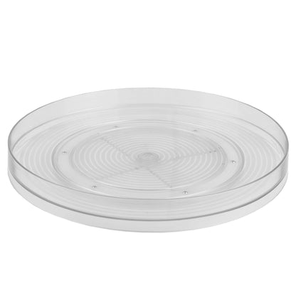 Smooth Spin Non-Skid Plastic Turntable, Clear