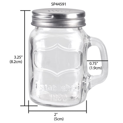 2 Piece Salt and Pepper Mason Jar Set