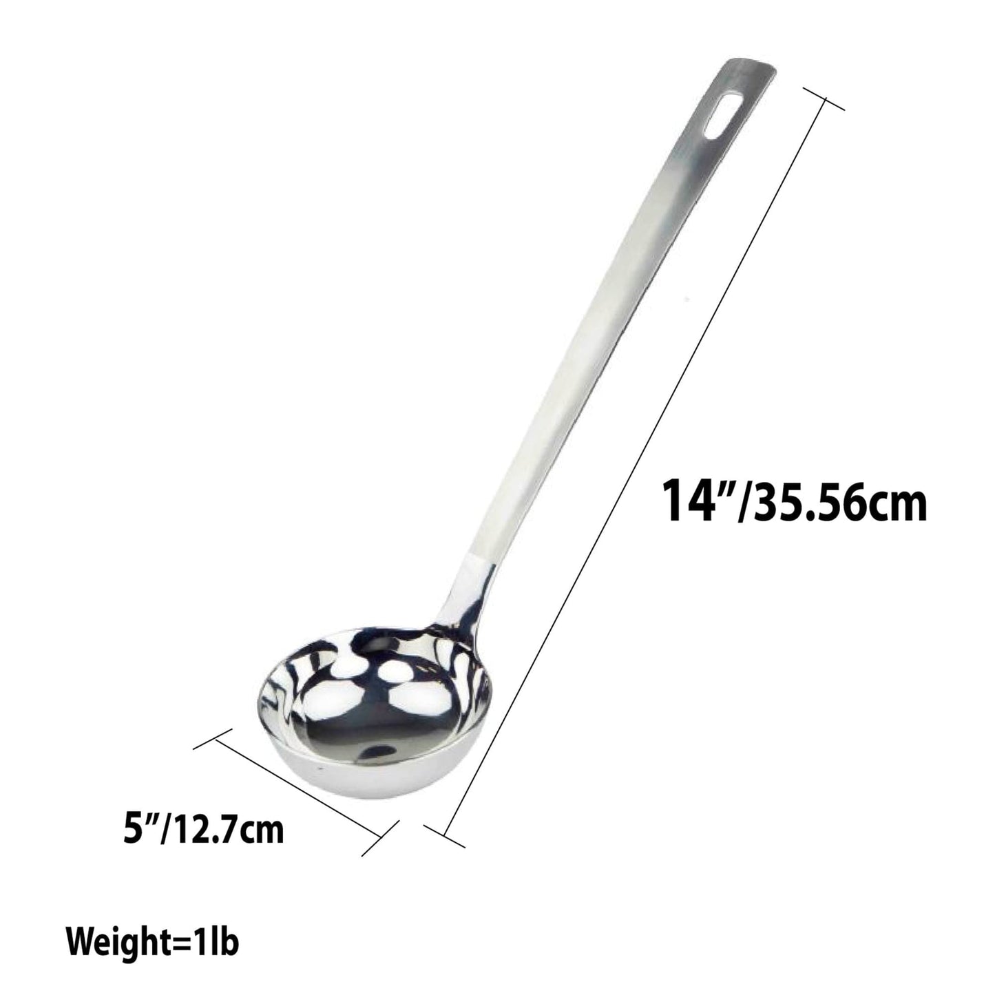Stainless Steel Ladle, Silver