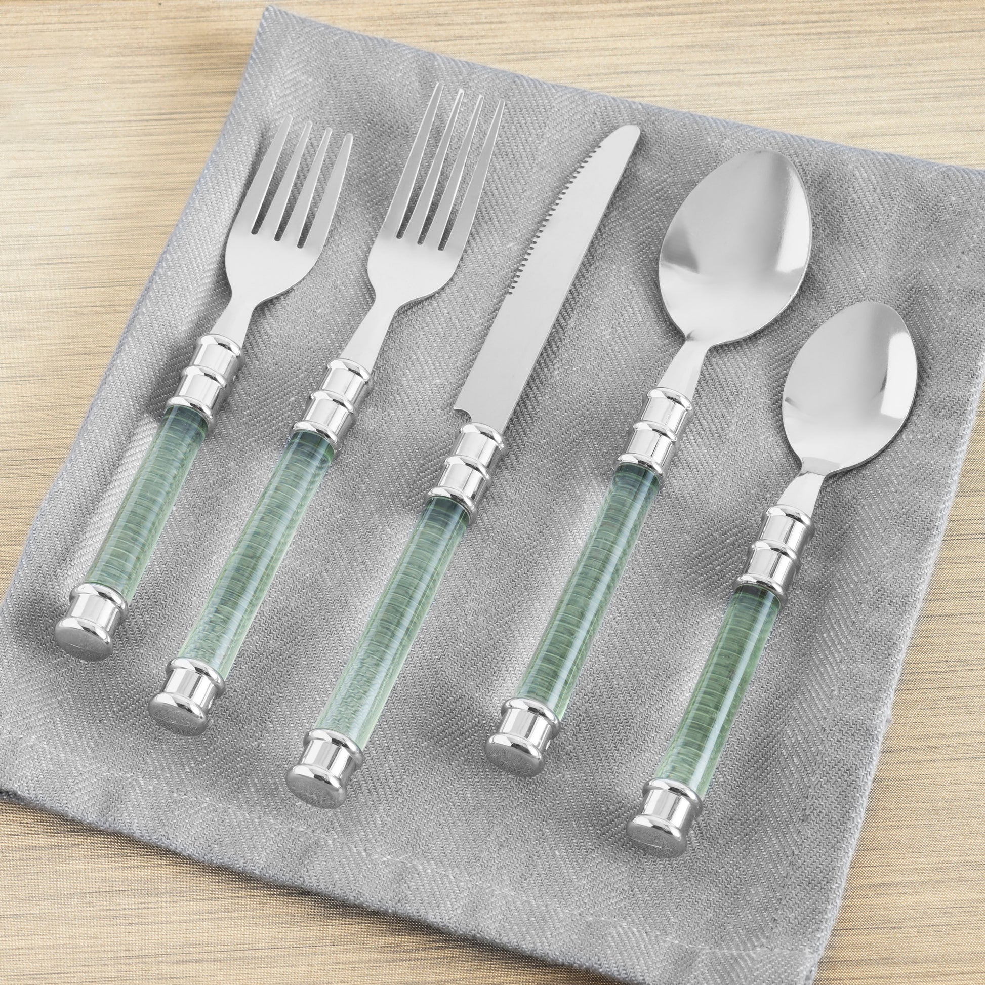 Food Network 20-Piece Classic Silver Flatware Set, 20 PC