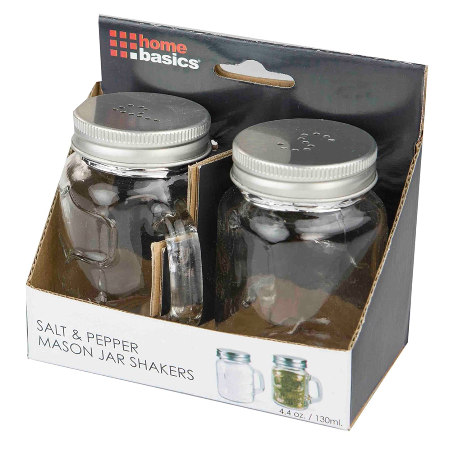 2 Piece Salt and Pepper Mason Jar Set