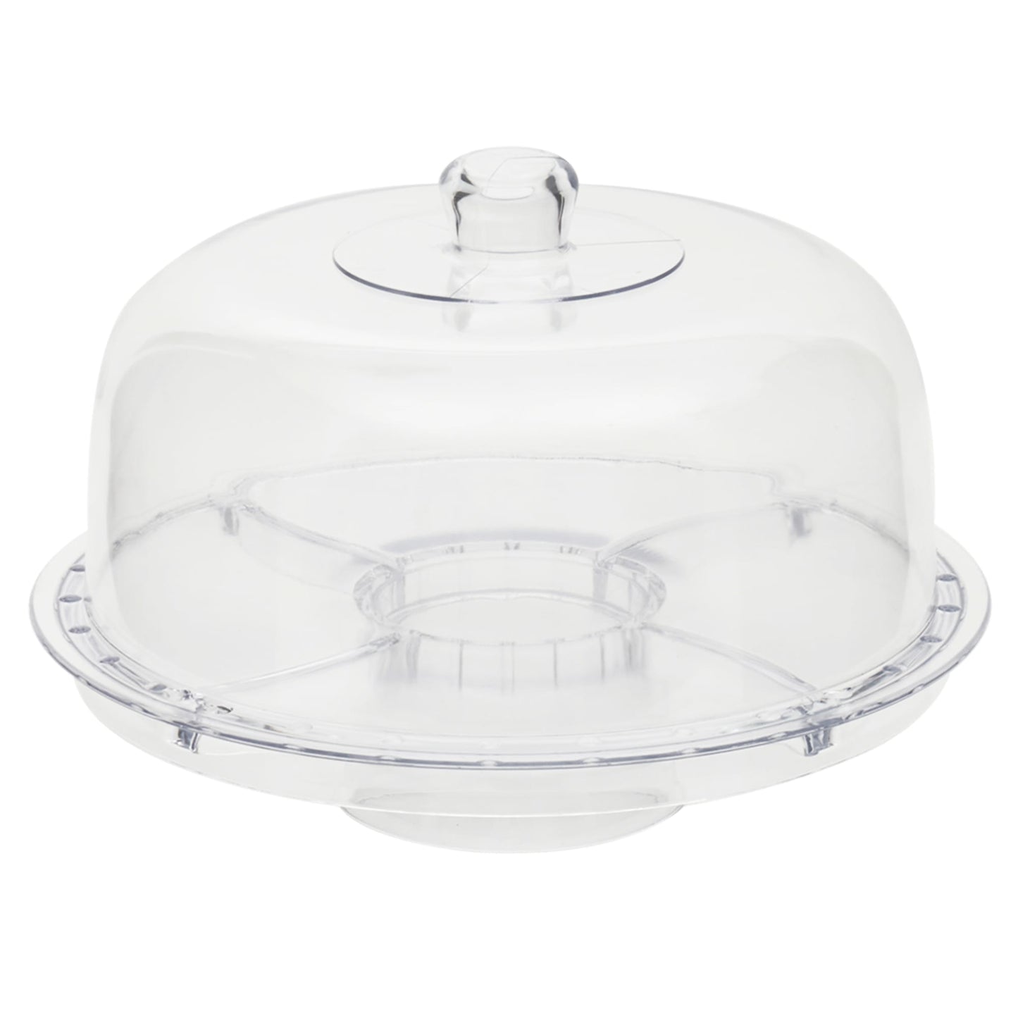 Multi-Function Cake Plate, Clear