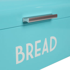 Metal Bread Box, Turquiose