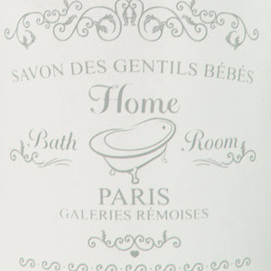Paris Collection Savon Des Gentil Series Hide-Away and Splash Proof Toilet Brush with Hygienic Holder, Cream