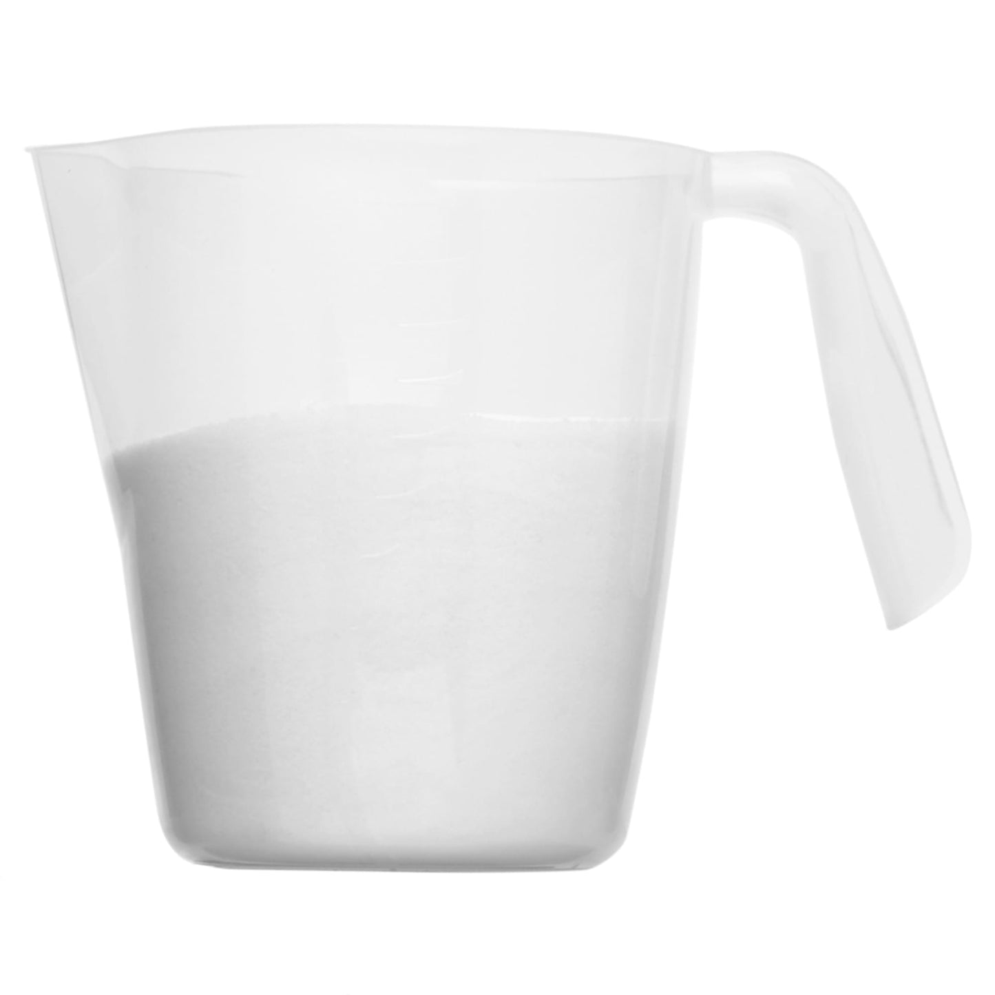 1000 ml Plastic Measuring Cup with Raised Measurement Markings, Clear