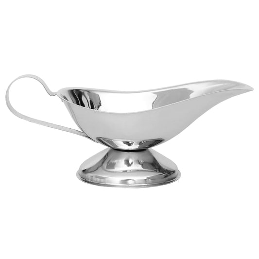 Large Capacity Stainless Steel Gravy Boat, Silver