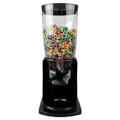 7.5 Oz. Capacity Plastic Single Canister Cereal Dispenser, Black