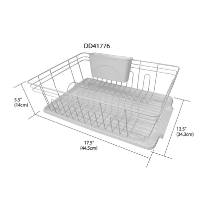 Home Basics, Red Contempo 3 Piece Dish Rack (1