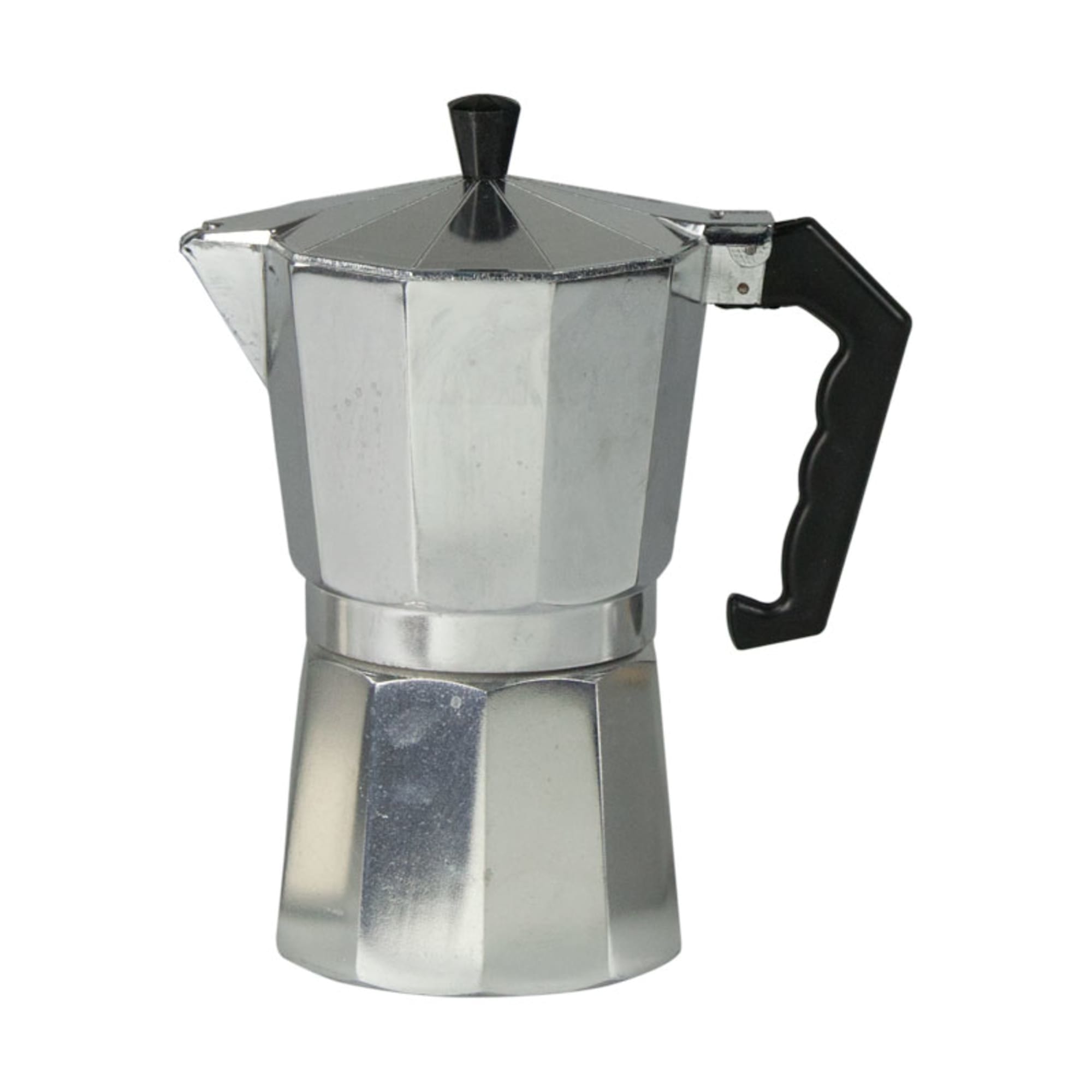 9 Cup Demitasse  Shot Aluminum Stovetop Espresso Maker, Grey