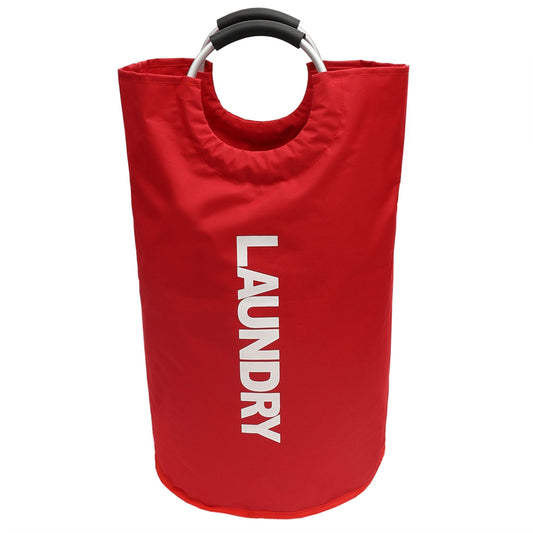 Laundry Bag with Soft Grip Handle, Red