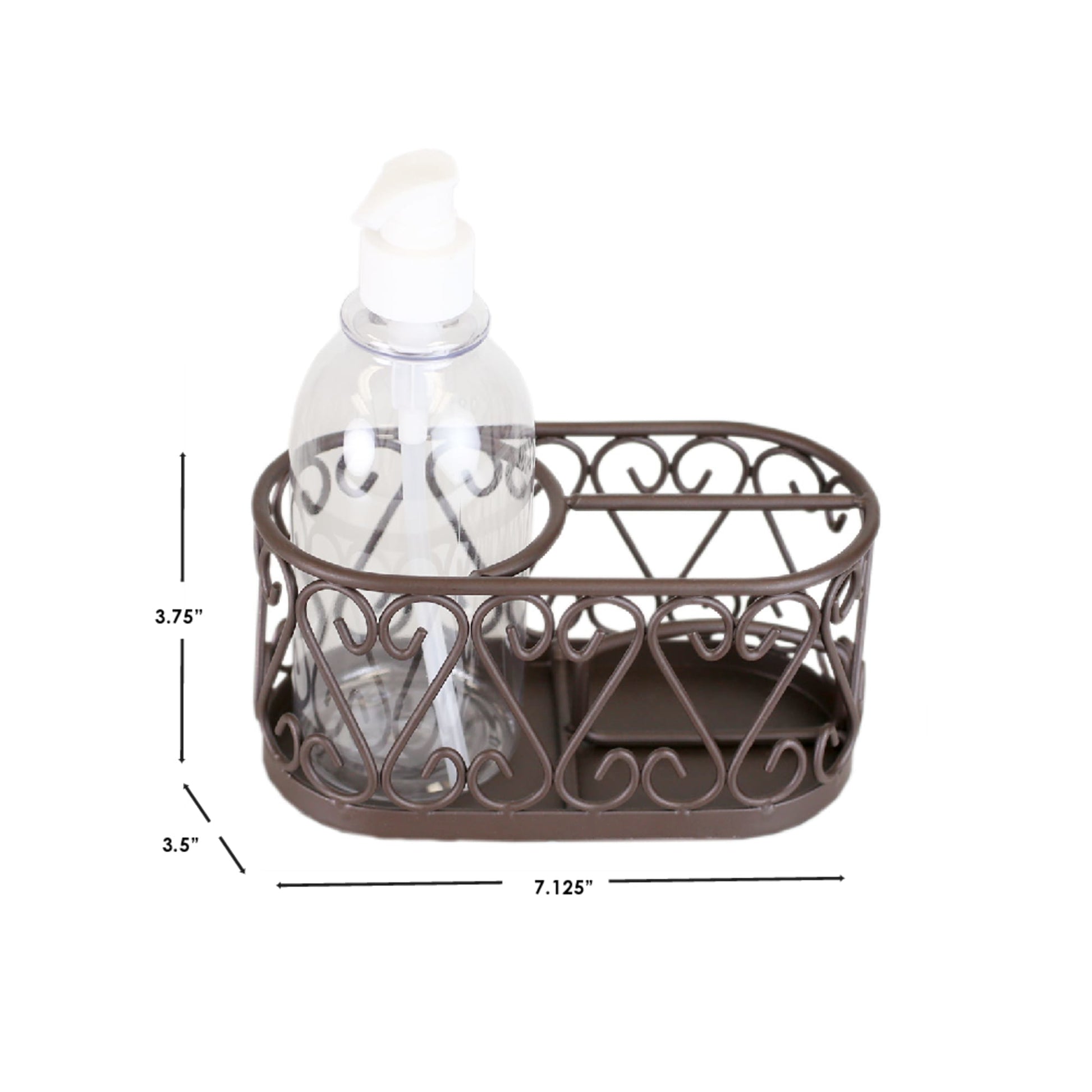 6 Wholesale Home Basics Heavyweight Shower Caddy, Bronze - at