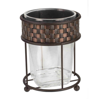 Basket Weave Tumbler, Bronze