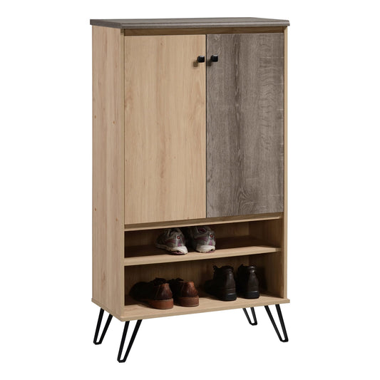 6 Tier Tall Shoe Cabinet, Natural
