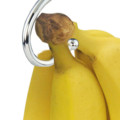 Chrome Plated Steel Scroll Collection Banana Holder