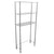 3 Tier  Over the Toilet Space Saver with Tempered Glass Shelves, Chrome