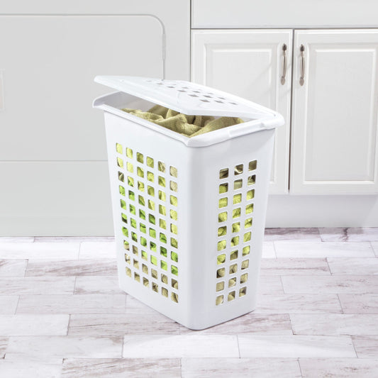 Sterilite Rectangular LiftTop Laundry Hamper