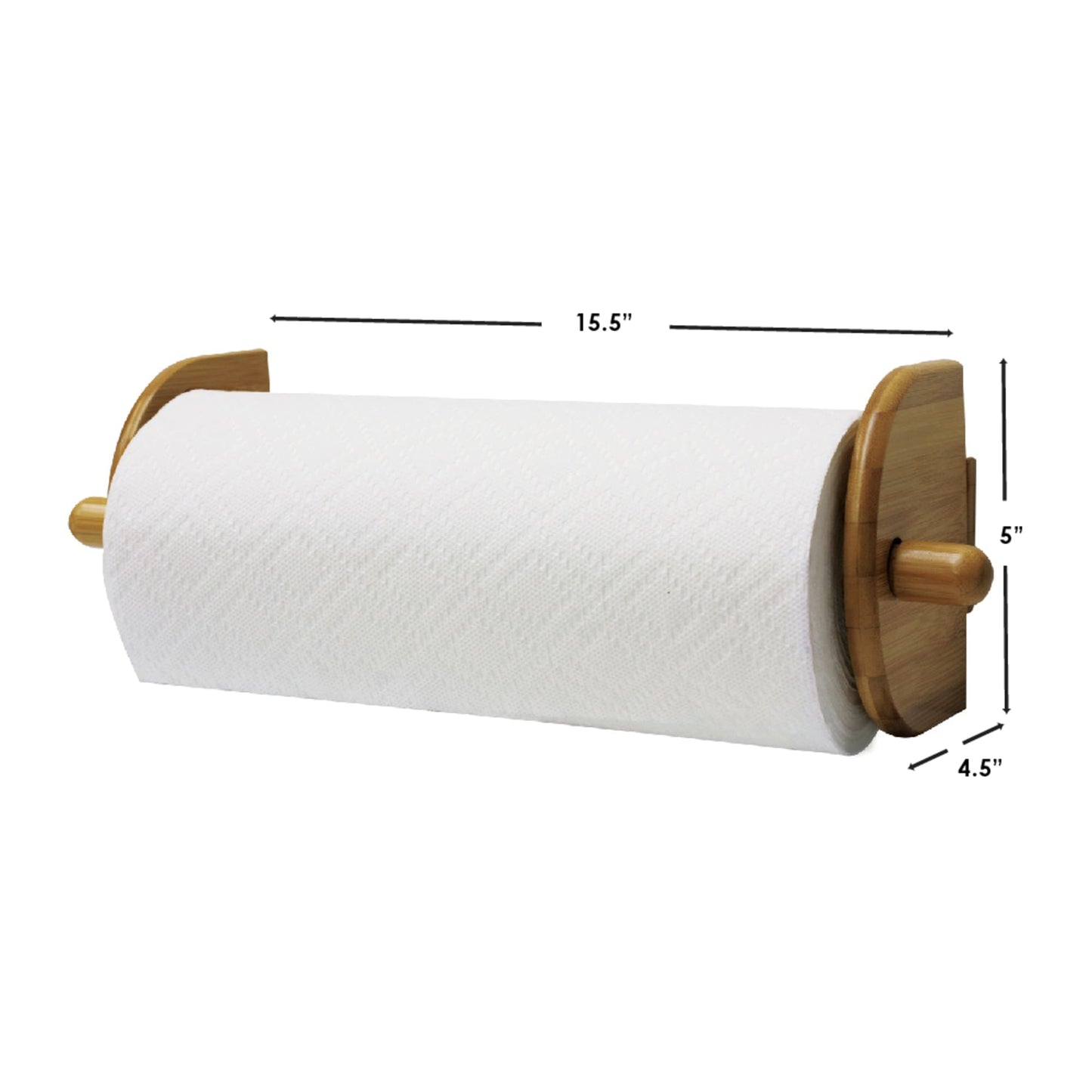 Home Basics Black Wall Mounted Paper Towel Holder 