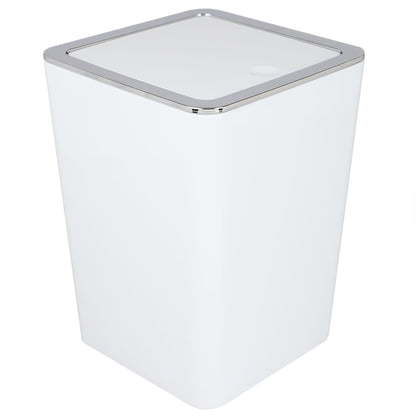 Skylar Swing Top 3 Lt ABS Plastic Waste Bin, White