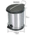 5 Liter Brushed Stainless Steel  with Plastic Top Waste Bin, Silver
