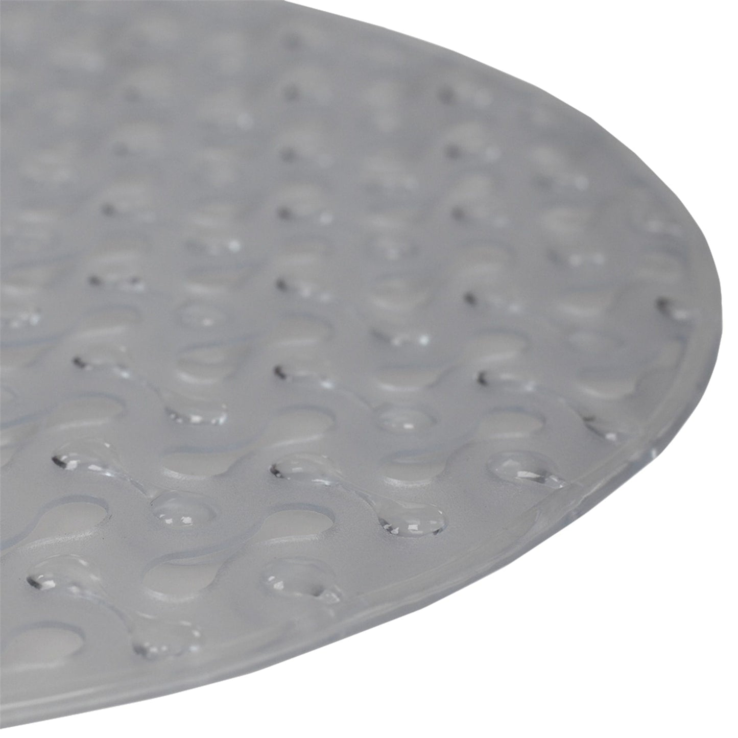 Bayou Oval Bath Mat, Clear