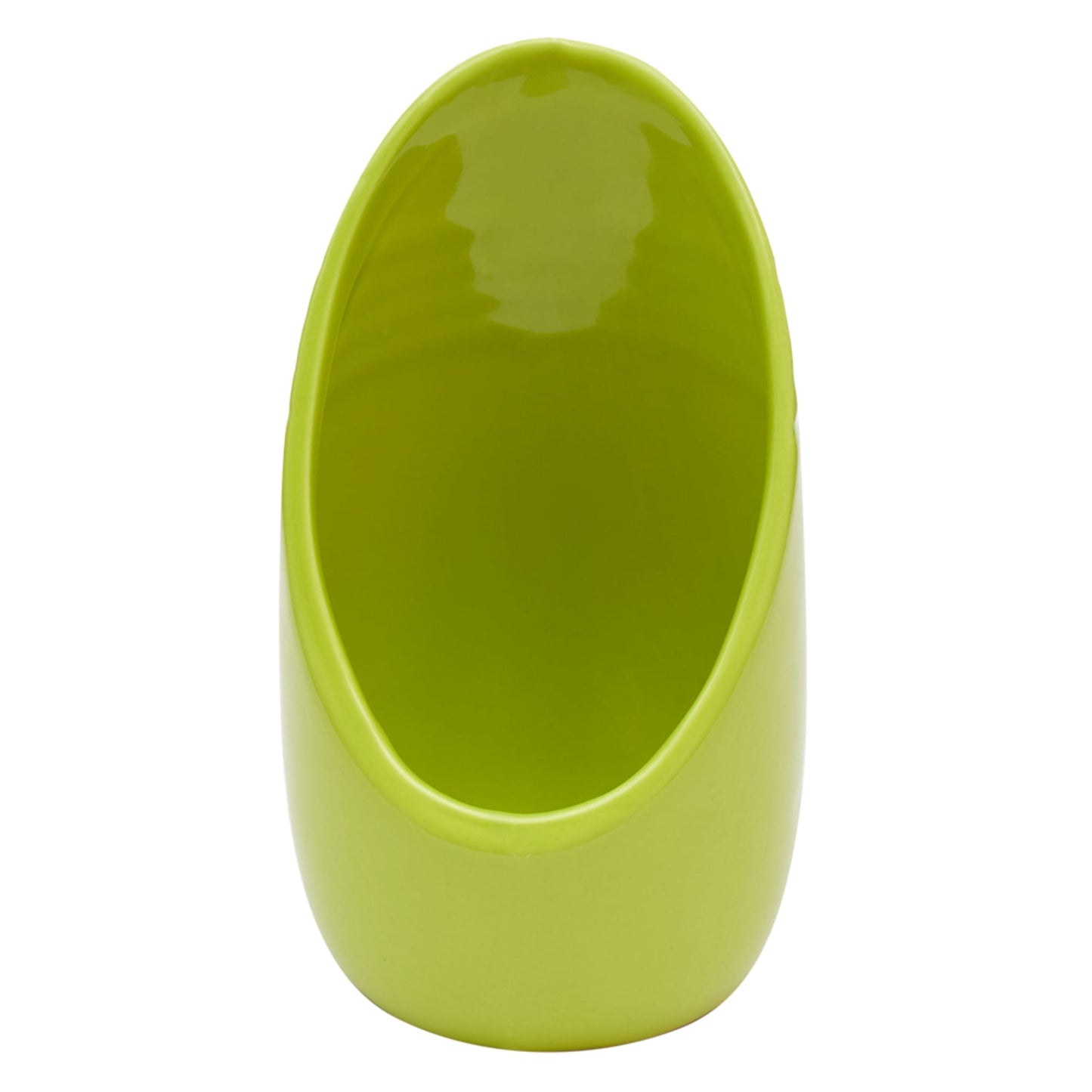 Stand Up Ceramic Spoon Rest, Lime Green