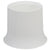 Plastic Toilet Brush with Compact Holder, White