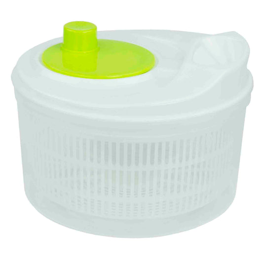 Plastic Salad Spinner, White