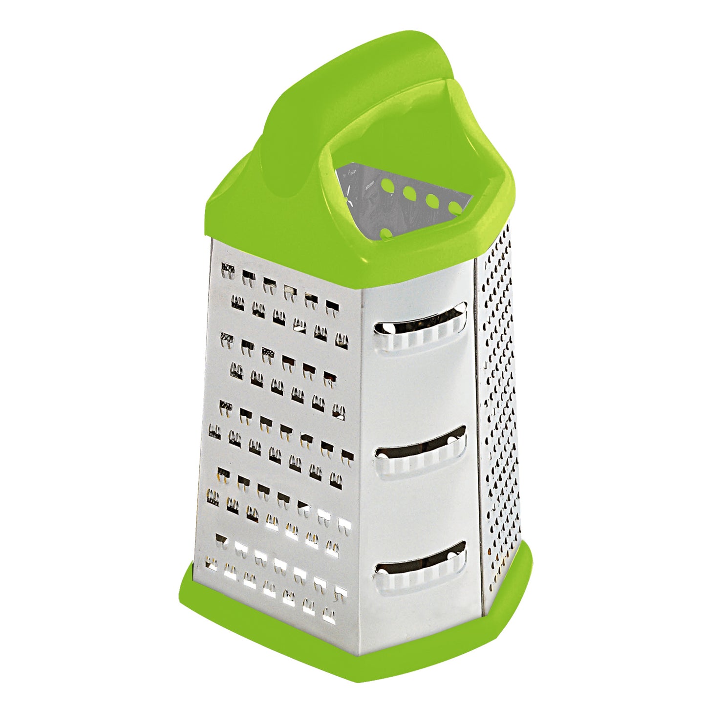 Home Basics 6 Sided Stainless Steel Cheese Grater - Green