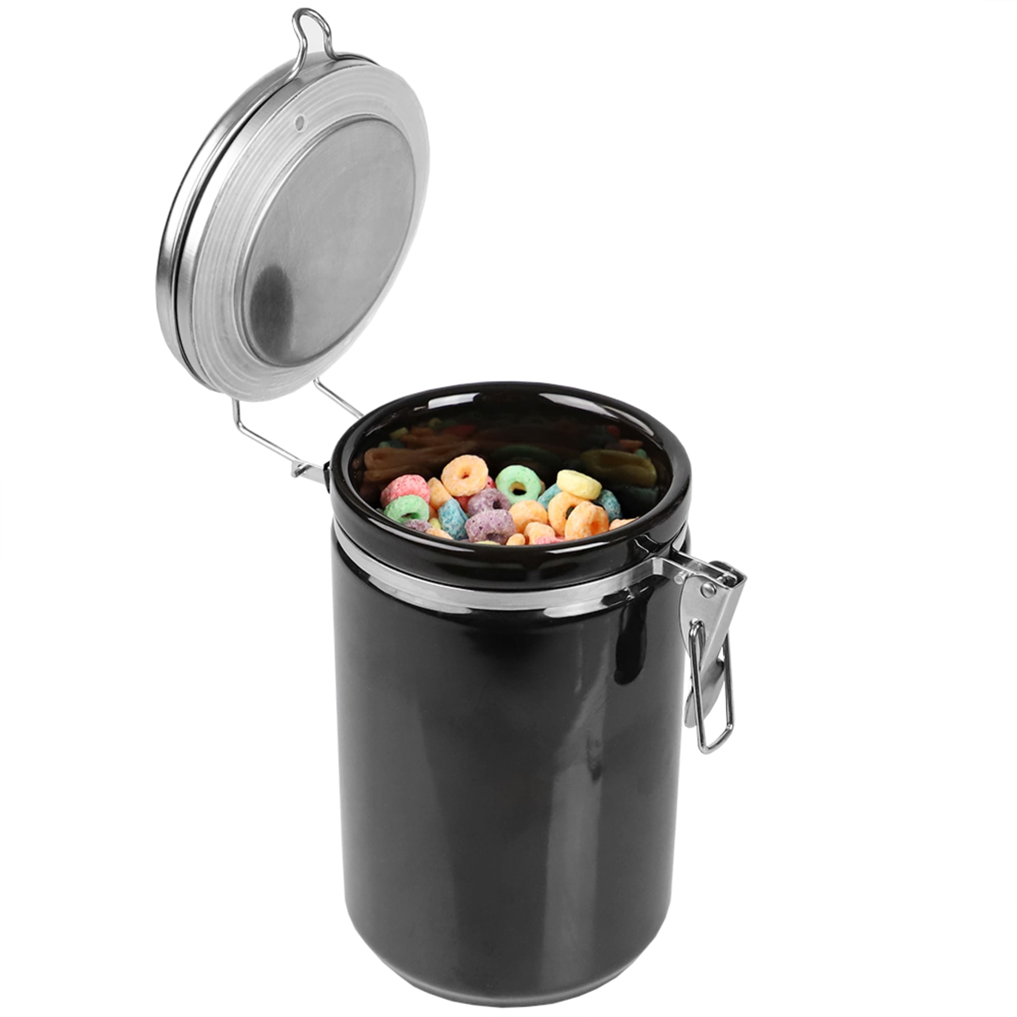 45 Oz Canister With Stainless Steel Top Black FOOD PREP SHOP HOME   Mina538cjl8uk6pnsrdt 2048x 