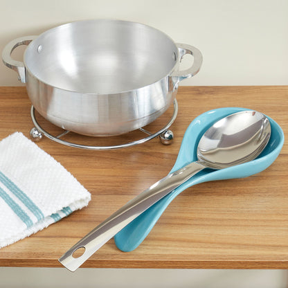 Stainless Steel Aster Solid Spoon