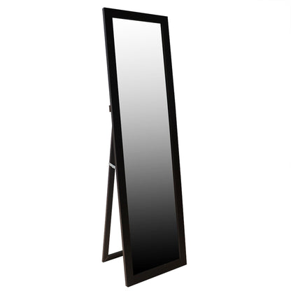 Easel Back Full Length Mirror with MDF Frame, Mahogany
