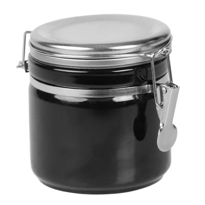 25 oz. Canister with Stainless Steel Top, Black