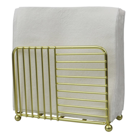 Halo Free Standing Steel Napkin Holder, Gold