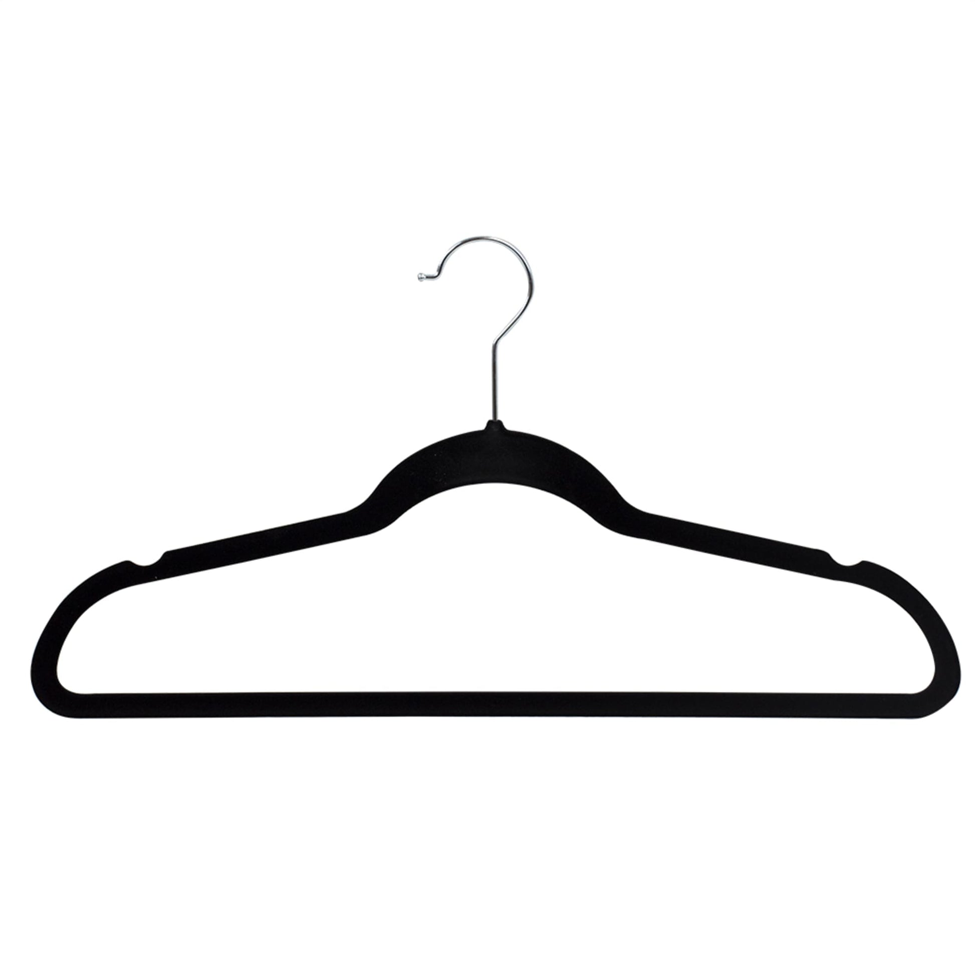 at Home 10-Piece Black Velvet Suit Hangers