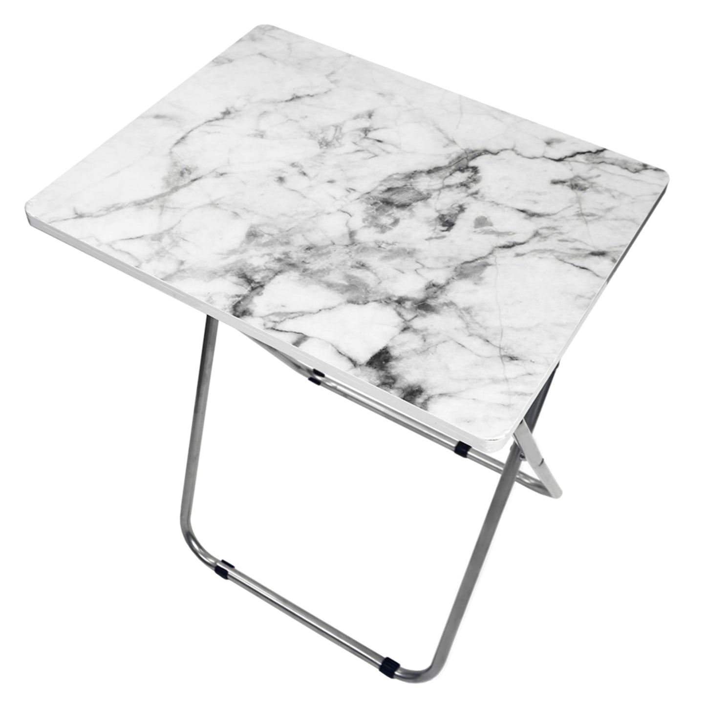 Marble Multi-Purpose Foldable Table, Grey/White